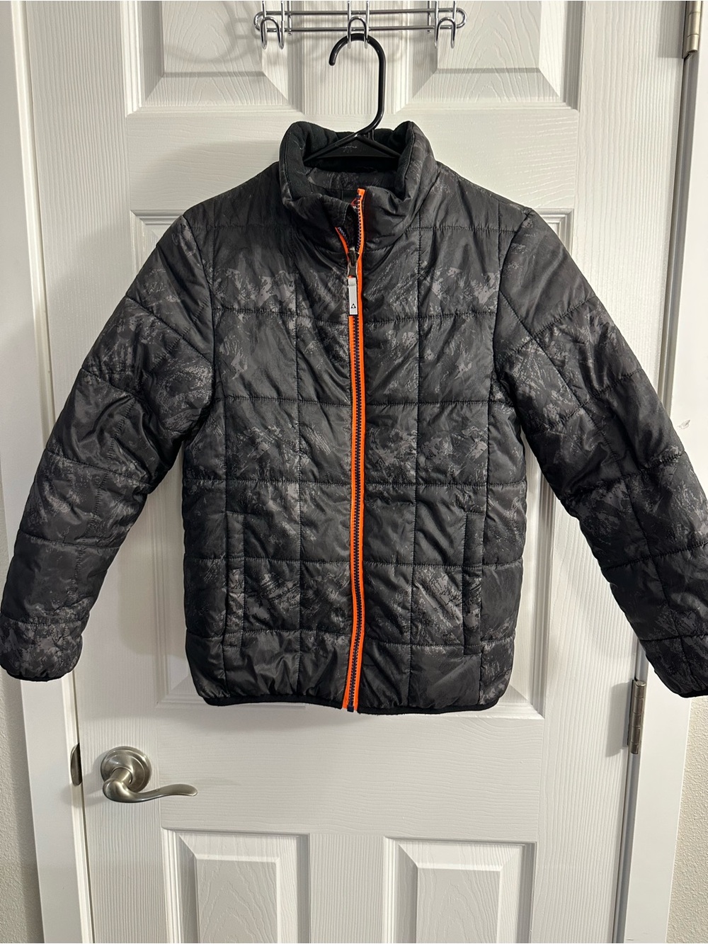 Gerry Boys M 10-13 Quilted Puffer Jacket with Orange Zip